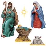 Nativity Scene Cutouts (Pack of 60) nativity scene cutouts, Christmas nativity decorations, religious cutouts, holiday bulletin board décor, classroom Christmas decorations, church nativity décor, paper nativity set, Party Express nativity, Christmas cutouts pack
