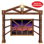 Nativity Scene Photo Prop Stand-Up (Pack of 1) Nativity scene photo prop, Christmas photo prop, holiday decorations, nativity stand-up, Christmas party supplies, church event decorations, holiday photo booth, festive photo backdrop, nativity scene decor, Christmas celebration prop.