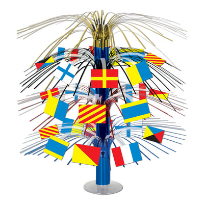 Nautical Flag Cascade Table Centerpiece