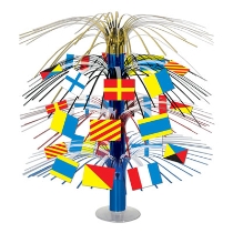 Nautical Flag Cascade Table Centerpiece