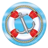 Light blue life preserver with anchor Nautical Plates 