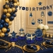 Navy & Gold Birthday Cutouts (Pack of 84) - 58550