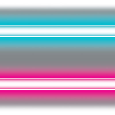 Neon Border of blue and pink printed on thin plastic material.