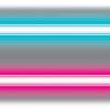Neon Border of blue and pink printed on thin plastic material.