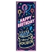 Neon Happy Birthday Door Cover (Pack of 12) - 58322