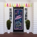Neon Happy Birthday Door Cover (Pack of 12) - 58322