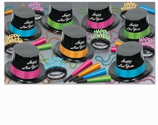 Neon Legacy - New Years Party Kit for 50 Neon Legacy Asst for 50, black light, new years eve, party favors, wholesale, inexpensive, bulk