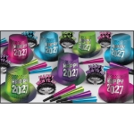 New Year "2027" Multi-Color Asst for 50 New Year 2027 party kit, multicolor New Year assortment, Happy 2027 hats and tiaras, New Year’s Eve horns, NYE multicolor supplies, party favors for 50, New Year’s Eve decorations