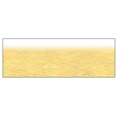 Ocean Floor Border printed on thin plastic material.