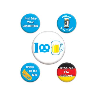 Different phrases Oktoberfest Party Buttons