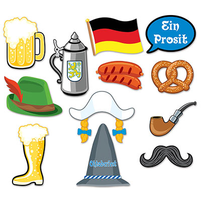 Fun signs for Oktoberfest with a mug of beer, pretzel and so much more. 