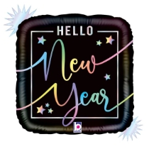 18" Hello New Year Balloon