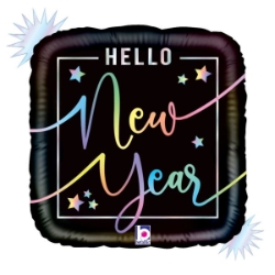 18" Hello New Year Balloon