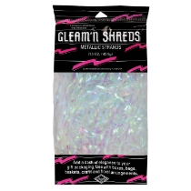 Opalescent Gleam 'N Shreds Metallic Strands (Pack of 12) opalescent metallic shreds, iridescent basket filler, gleam n shreds opalescent, metallic strands décor, opal gift basket filler, party décor shreds, iridescent centerpiece accents, Party Express metallic shreds