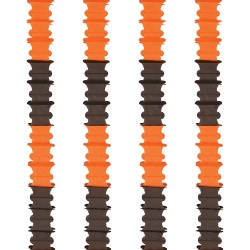 Orange & Black Ceiling Drops