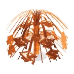 Orange Grad Cap Mini Cascade Centerpiece