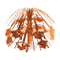 Orange Grad Cap Mini Cascade Centerpiece