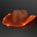 Orange Light Up Cowboy Hats
