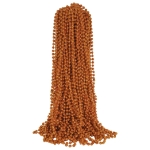 Orange Party Beads (Pack of 300) orange party beads, bulk party beads, orange beads pack of 300, parade throw beads, party favors orange, Halloween beads, school spirit beads, colorful bead necklaces, Party Express beads