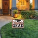 Orange Plastic Congrats Grad Yard Sign (Pack of 6)    - 53921-O