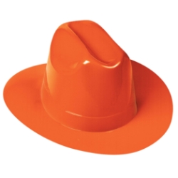 Orange Plastic Cowboy Hat (Pack of 25) orange plastic cowboy hats, bulk cowboy hats, cowboy hats pack of 25, western party hats, orange cowboy hats wholesale, western costume accessories, party hats bulk, western theme party supplies