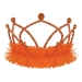 Orange Plastic Fringed Tiara (Pack of 12) - 66580-O