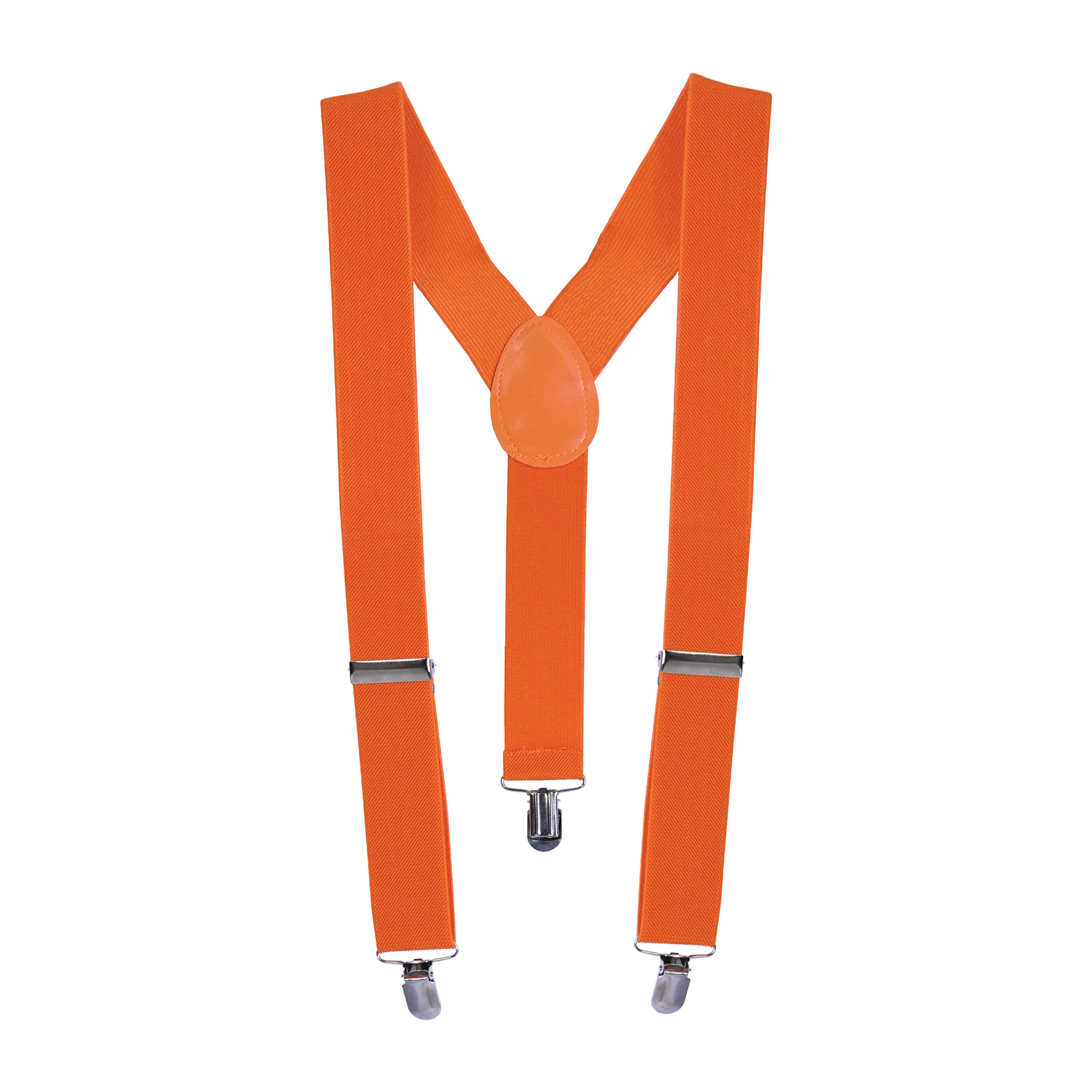 Orange Suspenders (Pack of 12) orange suspenders, adult suspenders, elastic suspenders, 1-1/2 inch suspenders, suspenders pack of 12, costume suspenders, party accessories, group costume accessories, orange costume gear, Party Express suspenders