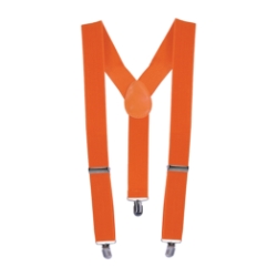 Orange Suspenders (Pack of 12) orange suspenders, adult suspenders, elastic suspenders, 1-1/2 inch suspenders, suspenders pack of 12, costume suspenders, party accessories, group costume accessories, orange costume gear, Party Express suspenders