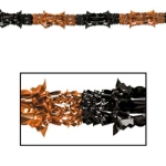Orange and Black Metallic Garland (Pack of 12) Orange and Black Metallic Garland, Halloween, Halloween Decorations, Decorative Garland, Metallic, Garland, New Year’s Eve	