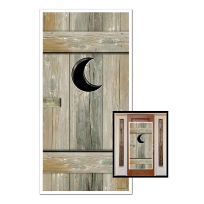Wooden Outhouse Door Cover