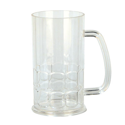 Plastic party mug made to hold beer.