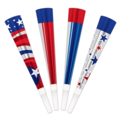 Patriotic Foil Horns