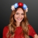 Patriotic LED Flower Crown (Pack of 12) - PA12150-RWB