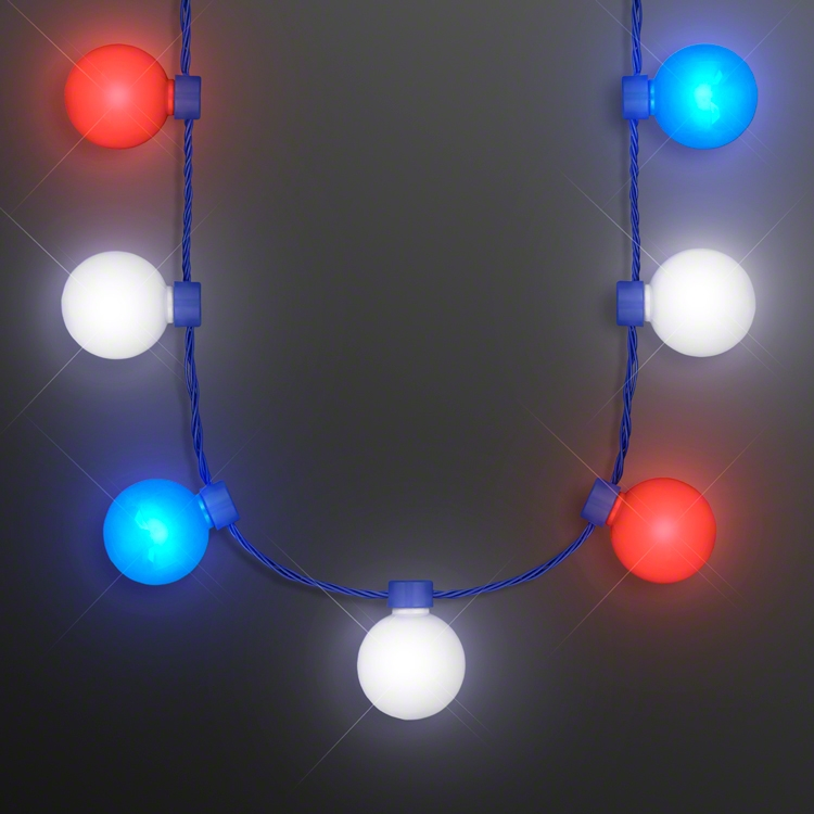 Patriotic LED Globes Necklaces