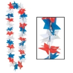 Patriotic Star Party Lei for 4th of July