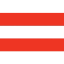 Patriotic Stripes Backdrop printed on white thin plastic material with red strips.
