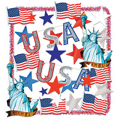 Patriotic Trimorama for the 4th of July
