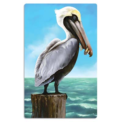 Pelican Cutout for a luau wall decoration 