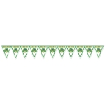 Soccer Pennant Banner - Brasil (Pack of 6) Brasil pennant banner, Brazil soccer banner, green yellow soccer décor, Brasil flag decorations, soccer party supplies, all-weather pennant banner, Party Express Brasil banner, international sports decorations