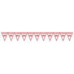 Soccer Pennant Banner - Canada (Pack of 6) Canada pennant banner, Canadian soccer banner, red white soccer décor, maple leaf decorations, soccer party supplies, all-weather pennant banner, Party Express Canada banner, international sports decorations