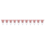 Soccer Pennant Banner - England (Pack of 6) England pennant banner, English soccer banner, red cross soccer décor, England flag decorations, soccer party supplies, all-weather pennant banner, Party Express England banner, international sports decorations