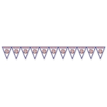 Soccer Pennant Banner - France (Pack of 6) France pennant banner, French soccer banner, Tricolore decorations, blue white red soccer décor, France flag party supplies, all-weather pennant banner, Party Express France banner, international sports decorations