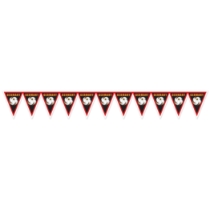 Soccer Pennant Banner - Germany (Pack of 6) Germany pennant banner, German soccer banner, black red yellow soccer décor, Germany flag decorations, eagle shield Germany décor, soccer party supplies, all-weather pennant banner, Party Express Germany banner, international sports decorations