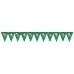 Soccer Pennant Banner - International (Pack of 6) international pennant banner, world flag banner, soccer party decorations, World Cup décor, international party supplies, global theme decorations, soccer event décor, multicultural classroom décor, international festival decorations, Party Express banners