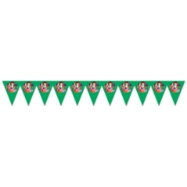 Soccer Pennant Banner - International (Pack of 6) international pennant banner, world flag banner, soccer party decorations, World Cup décor, international party supplies, global theme decorations, soccer event décor, multicultural classroom décor, international festival decorations, Party Express banners