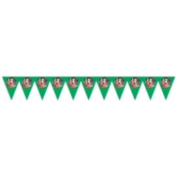 Soccer Pennant Banner - International (Pack of 6) international pennant banner, world flag banner, soccer party decorations, World Cup décor, international party supplies, global theme decorations, soccer event décor, multicultural classroom décor, international festival decorations, Party Express banners