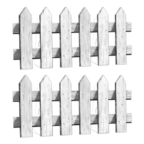 3-D White Fence Prop