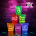 1.5oz Pink Black Light Reactive Shot Glasses (Pack of 12) - PA12176-PK