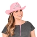 Pink Felt Cowgirl Hat w/Tiara (Pack of 6) - 66040