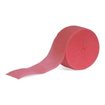 Pink Festive Crepe Streamer (Pack of 24) pink crepe streamers, pink party streamers, festive crepe streamer, PartyExpress streamers, bulk party decorations, flame-retardant streamers, pink event décor, baby shower decorations pink, bridal shower décor, crepe paper streamers pack of 24